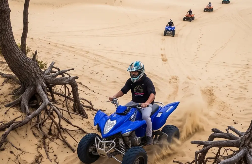 Randonnée en quad dans les dunes de Diabat près d’Essaouira