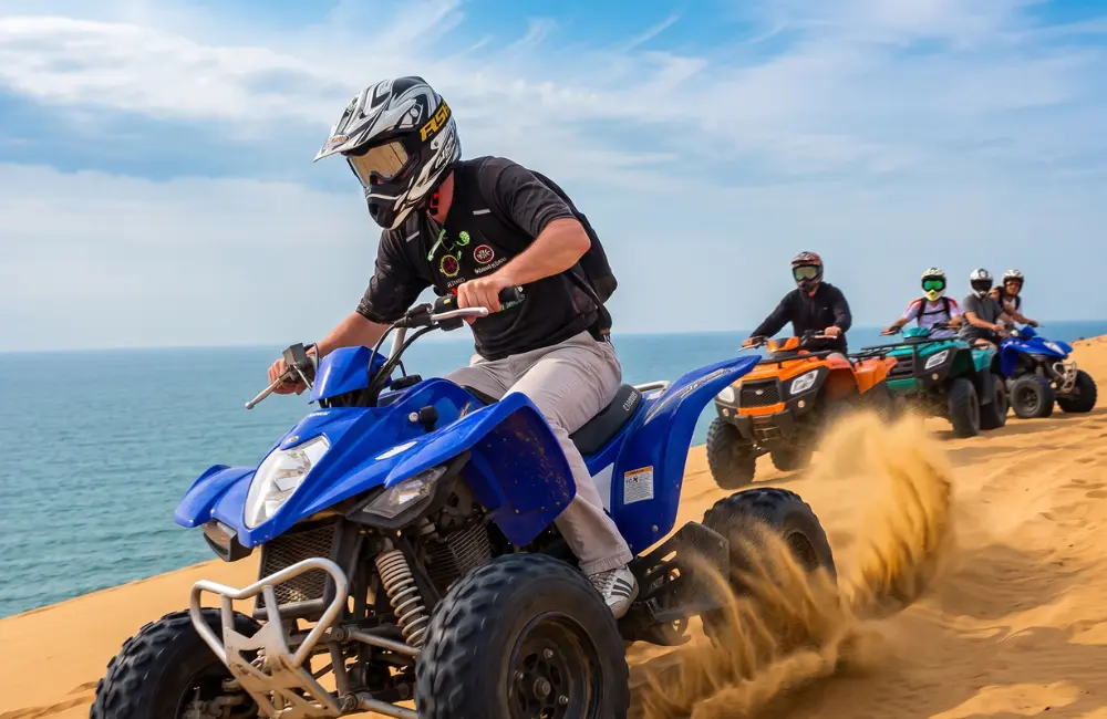 Randonnée en quad guidée sur les dunes côtières de Diabat près d’Essaouira